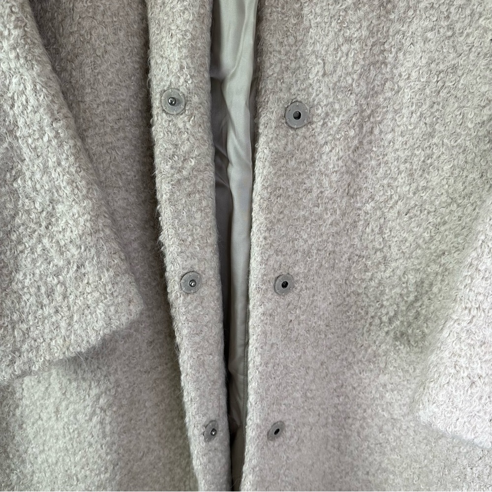 EILEEN FISHER Alpaca Blend Beige Long Coat SZ XL - Picture 8 of 10